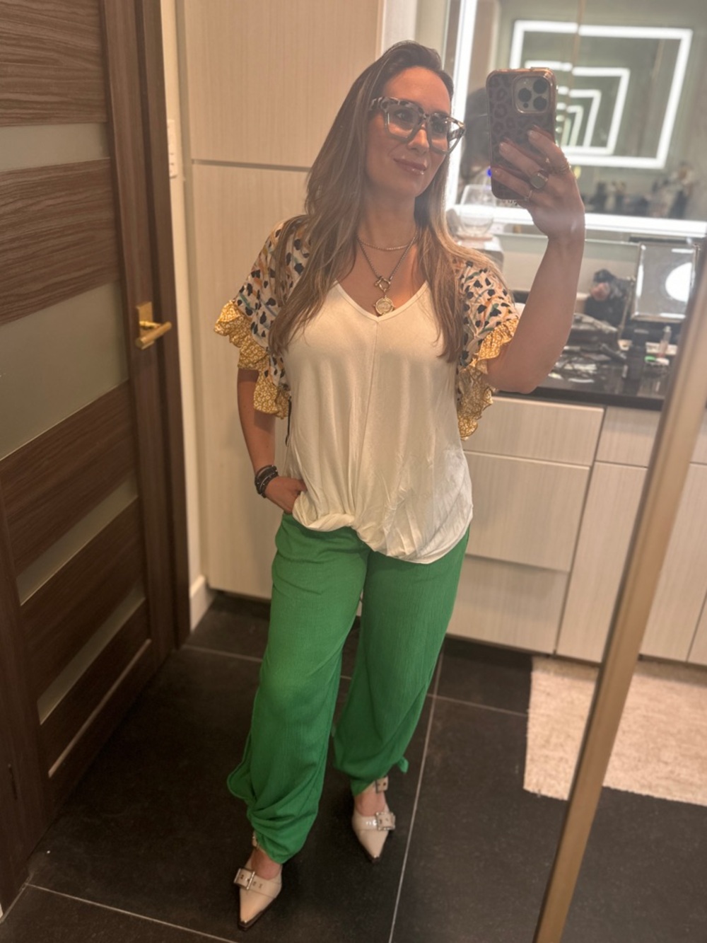 Eliza ruffle sleeve top